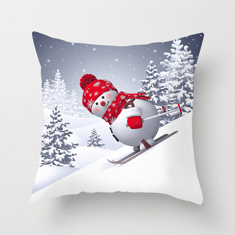 Christmas Snowman Series Peach Soul Pillow Case