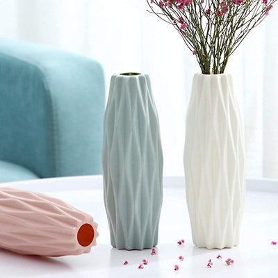 3 Pezzi Vaso Di Plastica, Vasi Infrangibili per Fiori Vaso per Decorazioni per La Casa Geometrica in Stile Minimalista per Decorazioni per La Casa, Soggiorno, Tavolo, Ufficio