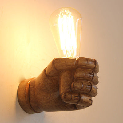 Creative Fist Wall Lamp Bar Table Restaurant Corridor Aisle Background Decoration