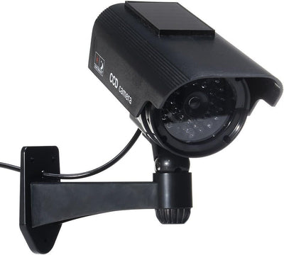 , Finta Telecamera Di Sicurezza TVCC TTBSDC, Impermeabile, Con Pannello Solare, Colore: Nero