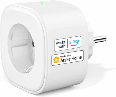 Presa Smart Wifi, Presa Intelligente, Compatibile Con Alexa, Apple Homekit Siri, E Google Assistant, Controllo Vocale E Remoto, Nessun Hub Richiesto, 16A, 3840W, 2,4Ghz