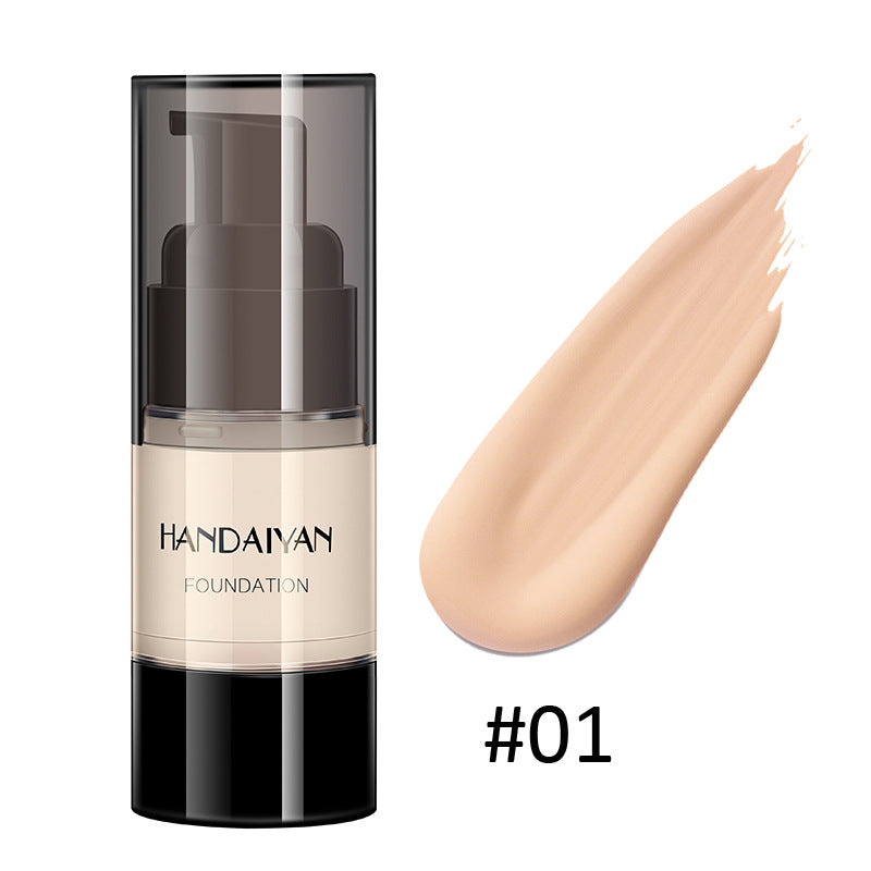 HANDAIYAN Full Cover Foundation Waterproof Moisturizer Fond De Teint Couvrant Face Liquid Foundation Base Makeup for Dark Skin