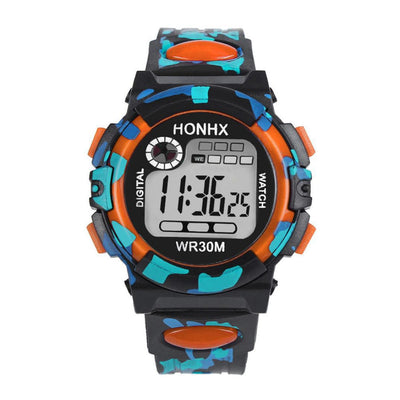 Digital Chronograph Calendar Waterproof One-Eye Camouflage Sports Watch