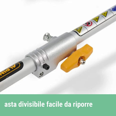 Decespugliatore a Scoppio ABR 26J, Motore a Due Tempi Da 25,4 Cc, 700 W, Larghezza Di Taglio 43 Cm, Testina a Doppio Filo in Nylon E Lama a 3 Denti, Bretella Inclusa