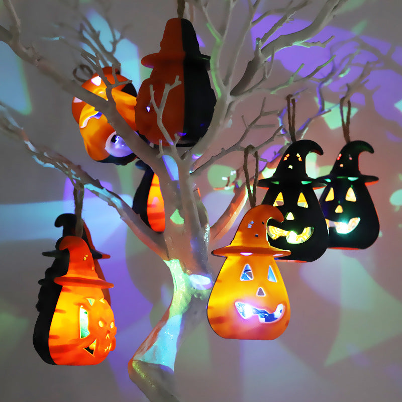 Halloween Pumpkin Lantern LED Colorful Home Party Decoration