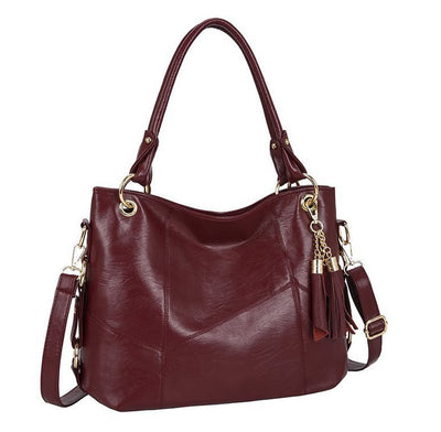 Leather Tassel Soft Leather Shoulder Bag