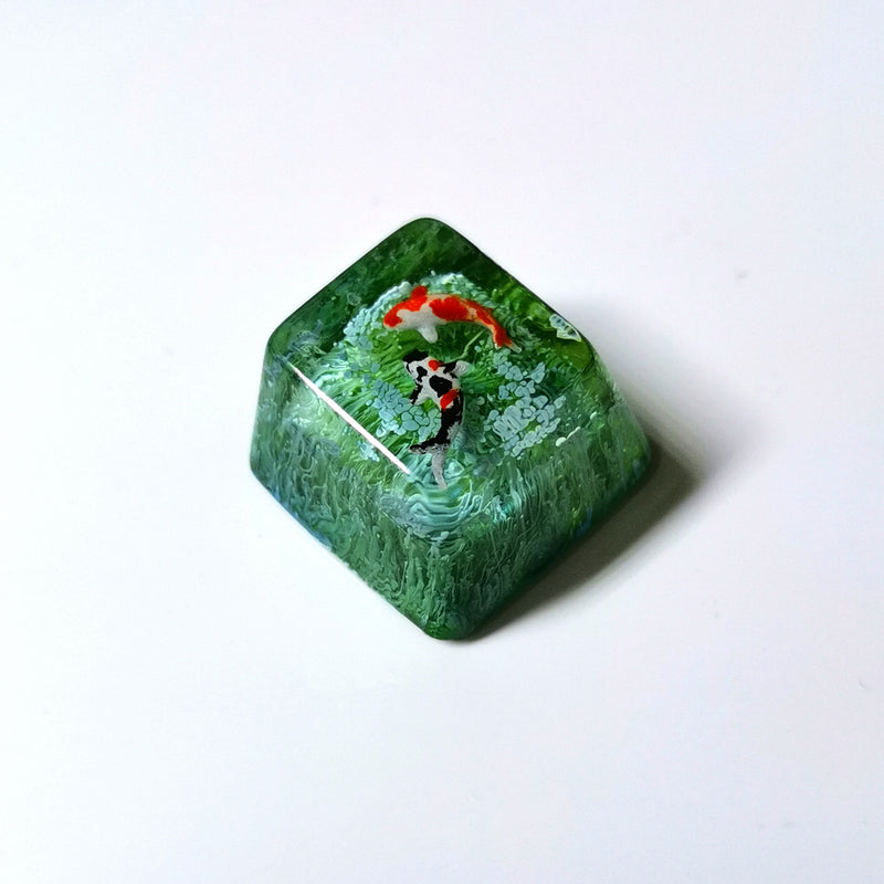 Koi Resin Mechanical Keyboard Keycap