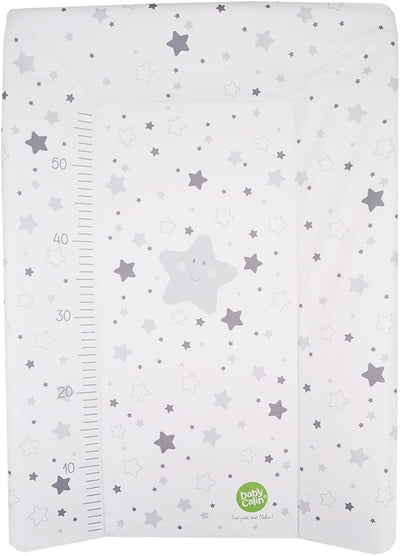 Fasciatoio Luxury Star Grey 50 X 70 Cm - Con Tabella Altezza Stampata, 0.6 Milliliters, 1 Piece, 1