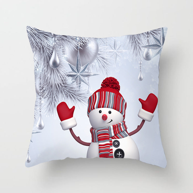 Christmas Snowman Series Peach Soul Pillow Case