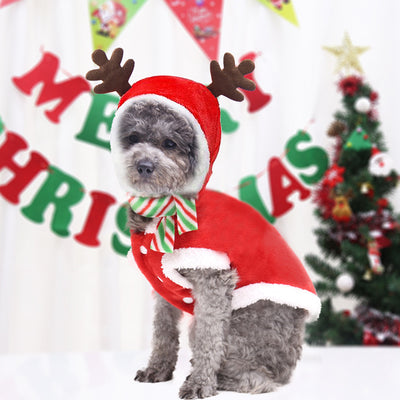 Christmas Poppy Dog Costume Santa Elk Winter Cute Christmas Tree Lovely Deer Sweater