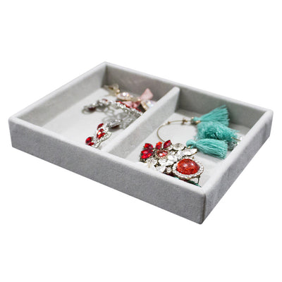 Jewelry storage box flannel earrings jewelry box storage box