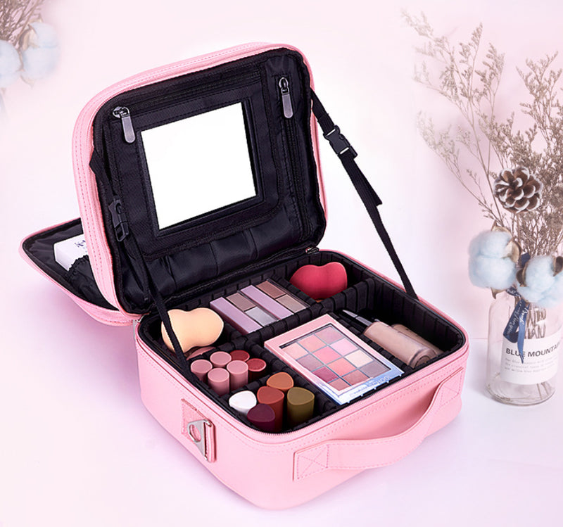 Large-Capacity Multifunctional Portable Cosmetic Bag