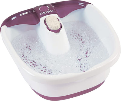 Bubble Mate Foot Spa Idromassaggiatore Plantare, Pediluvio Massaggiatore Piedi Elettrico, Con Pietra Pomice Esfoliante, Mantenimento Temperatura Acqua, Bianco