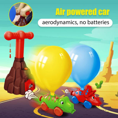 Machinine Giocattolo Giochi per Bambini Auto a Palloncino Gioco Gonfia Palloncino Dinosauro Giochi Educativi Aerodinamica Regalo per Bambini 2-8 Anni