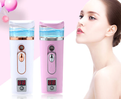 Skin Tester Hydrating Instrument Portable Charging Treasure Nano Sprayer Humidification Hydrating Beauty Instrument Steaming Face