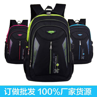 New Children'S Backpack Junior High School Students' Schoolbag Leisure Double Shoulder Bag