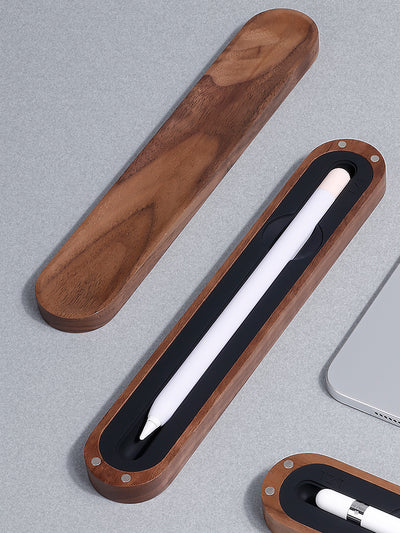 Compatible with Apple, Lzl Suitable for Pencil Storage Box Solid Wood Pen Box Ipad Tablet Generation Second Generation Stylus Pen Sleeve Huawei Stylus Mpencil Capacitor Pen Universal Protective Sleeve with Pen Slot Ac