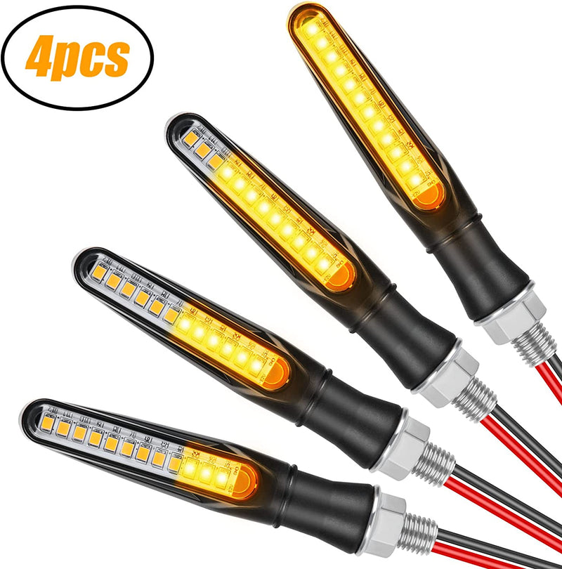 Indicatori Di Direzione Moto, 4PCS Universali Frecce LED Moto, 12V Indicatori per Moto Impermeabile