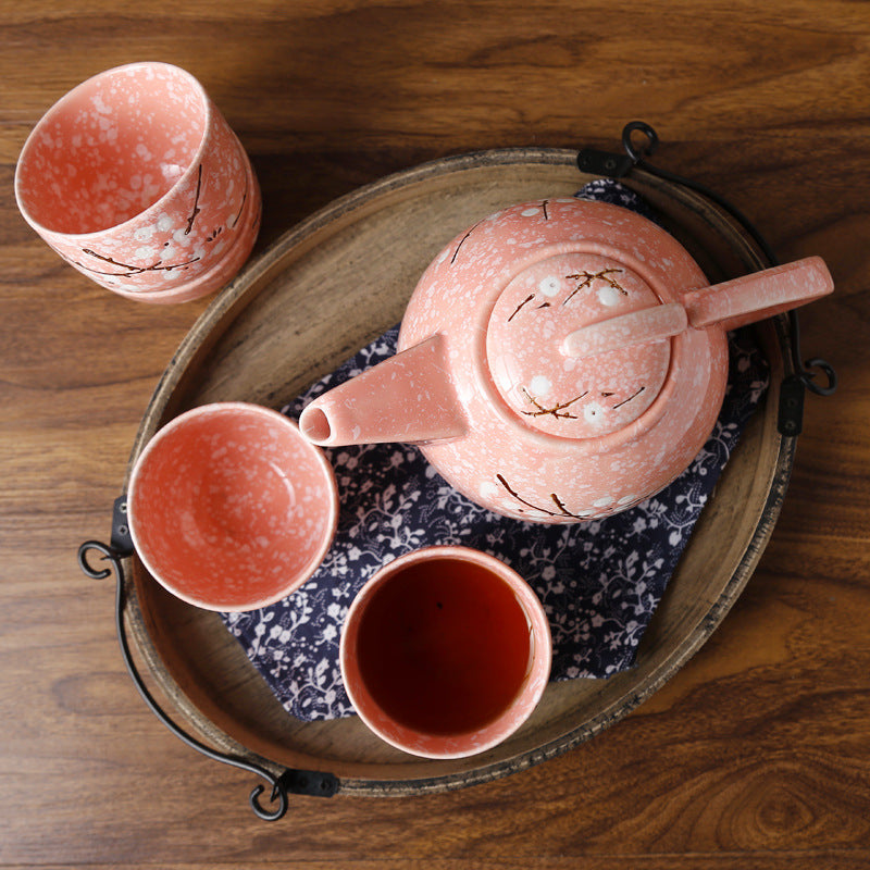 Japanese Ceramic Tea Set Set for Household Use