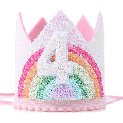 New Rainbow Crown for Children'S Birthday