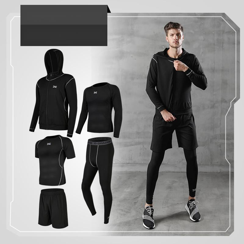 Running Quick-Drying Basketball Sports Suit Five-Piece Training Suit