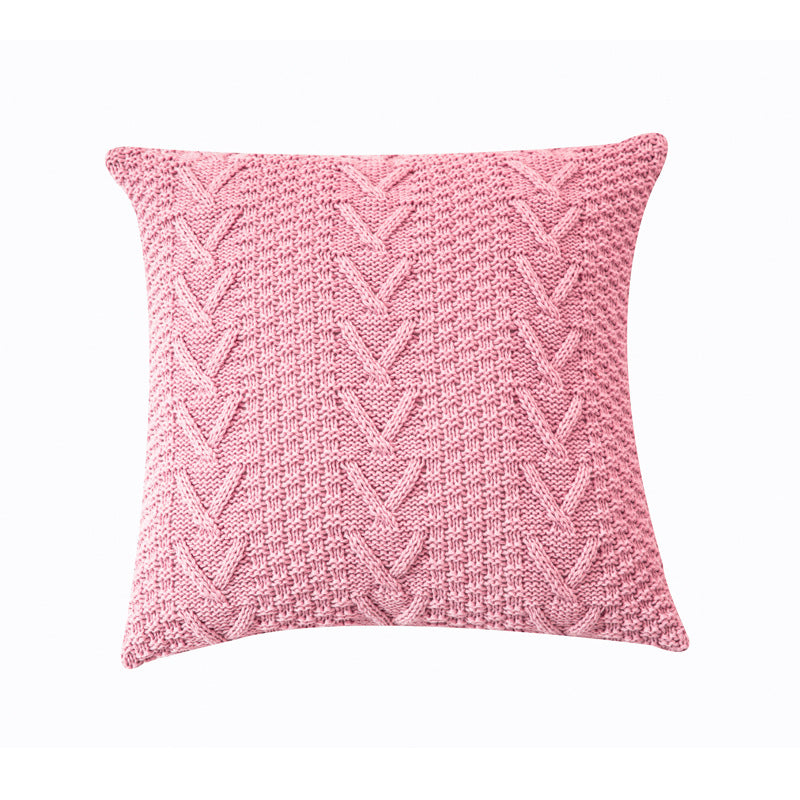 Coarse Wool Knitted Cushion