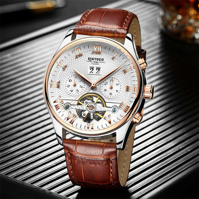 Swiss Automatic Hollow Tourbillon Mechanical Watch Men