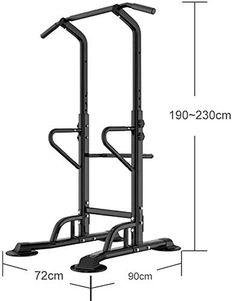 Power Tower Palestra Stazione Fitness Multifunzione per Trazioni Fitness E Addominali, Dip Stazione,Con Impugnature Ergonomiche E Altezza Regolabile 190-230Cm, BH-PSBB002