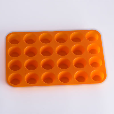 24 Holes with round Silicone Cake Mould