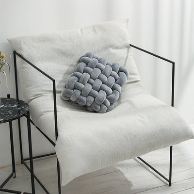 Creative Home Woven Square Plush Cushion