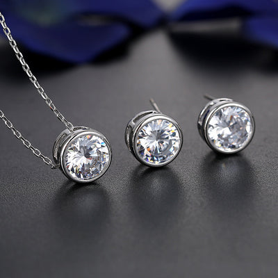 The Bride and Bride Fashion Accessories Jewelry Set All-Match Pendant Earrings 2021 NEW