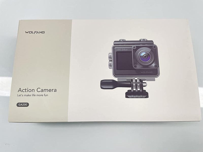 Dual Color Screen Action Cam GA200 4K 24MP Wifi Fotocamera 40M Impermeabile Subacquea Videocamera Casco Anti-Shock Con Telecomando 2.4G, Caricabatterie, Batterie 2X1050Mah E Accessori
