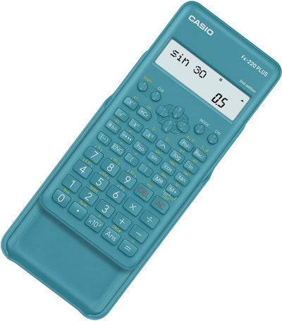 Fx-220Plus-2 Calcolatrice Scientifica, 181 Funzioni, Alimentazione a Batteria, Azzurro, ‎16.4 Cm