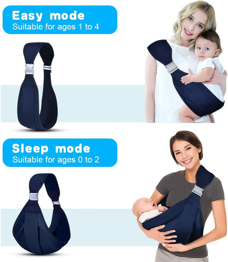 Fascia Porta Bebe, Fascia Porta Bambino Leggero E Traspirante, Newborn Porta Bambino in Cotone, Marsupi per Allattamento, Fascia Koala Babycare, Fascia Porta Bebè Elastica per Neonato