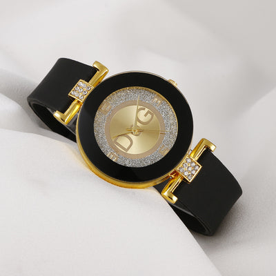 New Fashion Women'S Watch Diamond-Studded Fashion Silicone Watch