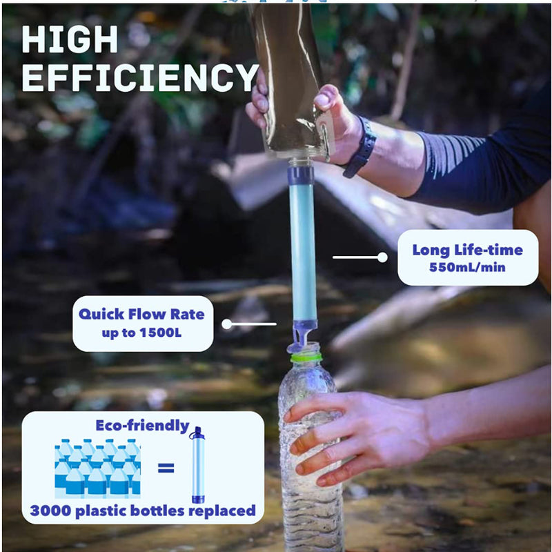 Water Filters Straw Hiking Camping Outdoor Travel Personal Emergency Survival Tools Summer Life Straw