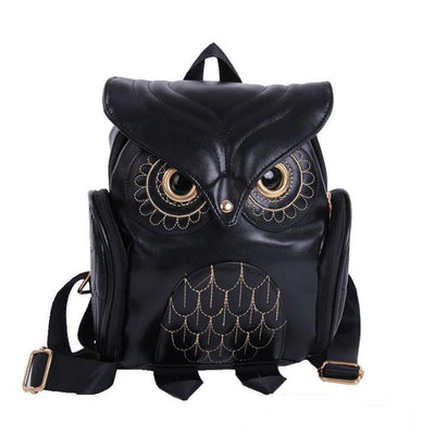 Japanese and Korean Trends, Women'S Owl Backpack, Leisure Travel Bag, Fashion Personality Cartoon Backpack