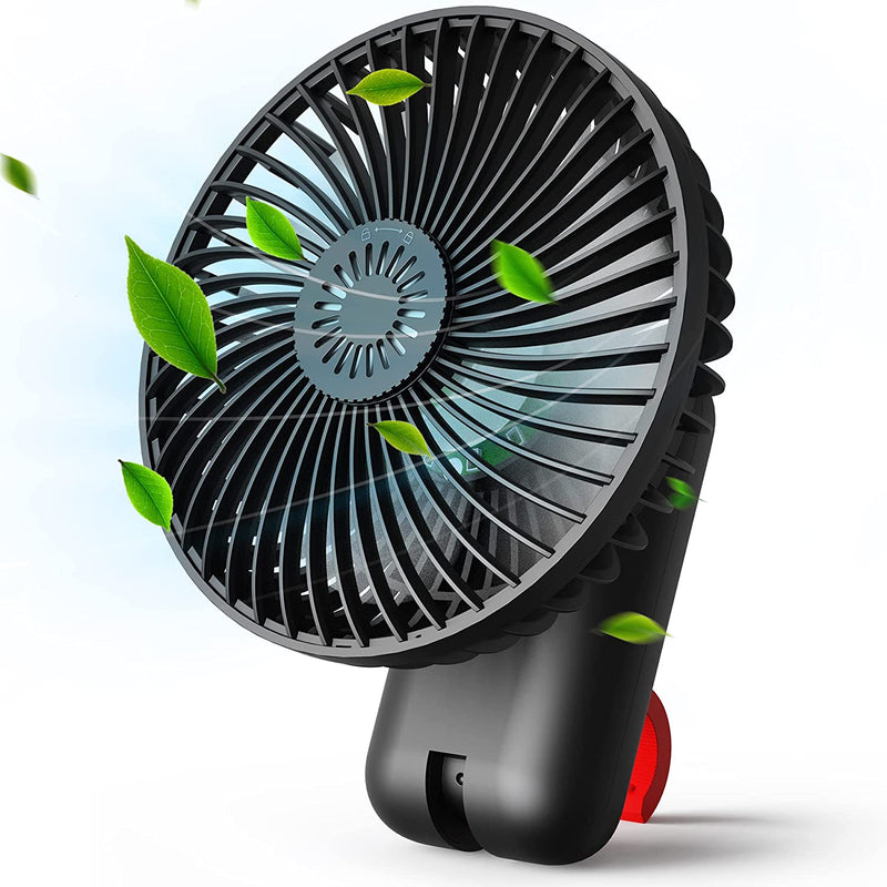 Ventilatore Portatile, Ventilatore USB Ricaricabile Con Luce LED, Gancio, Diffusore Di Aromi, Rotazione Di 180°, 3 Velocità, Power Bank, Mini Ventilatore per Casa, Ufficio, Tenda