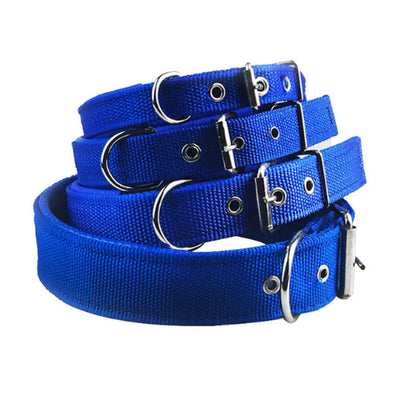 Nylon Foam Leather Pet Collar Collar 3 Color Dog Collar Sponge Pet Supplies Traction