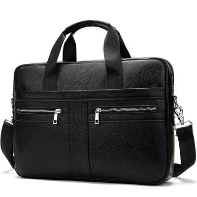 Business Leather Briefcase Men'S Foreign Trade First Layer