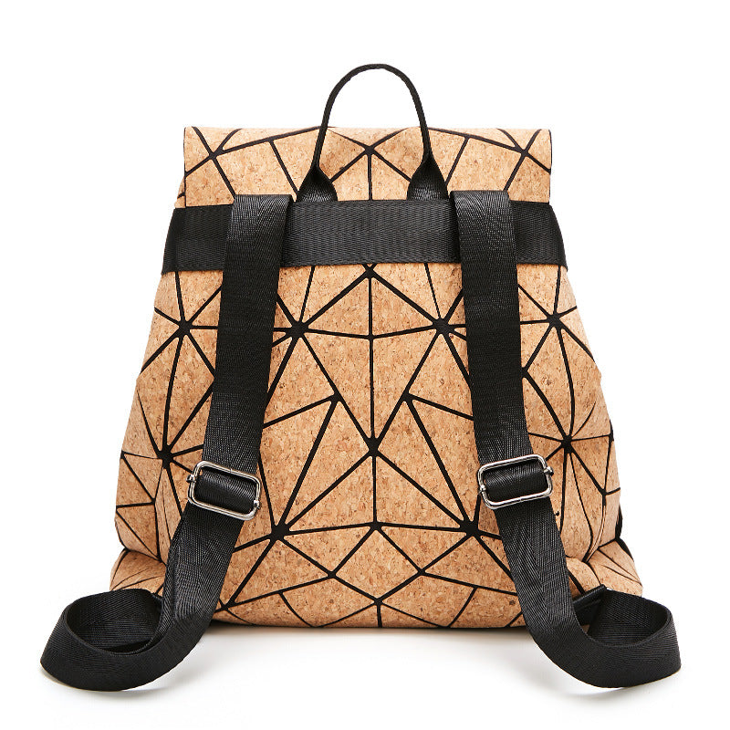 KAOGE Original Natural Cork Backpack Women Fashion Wooden Vegan Bag Female Backpacks Travel Bagpack Girl School Bag