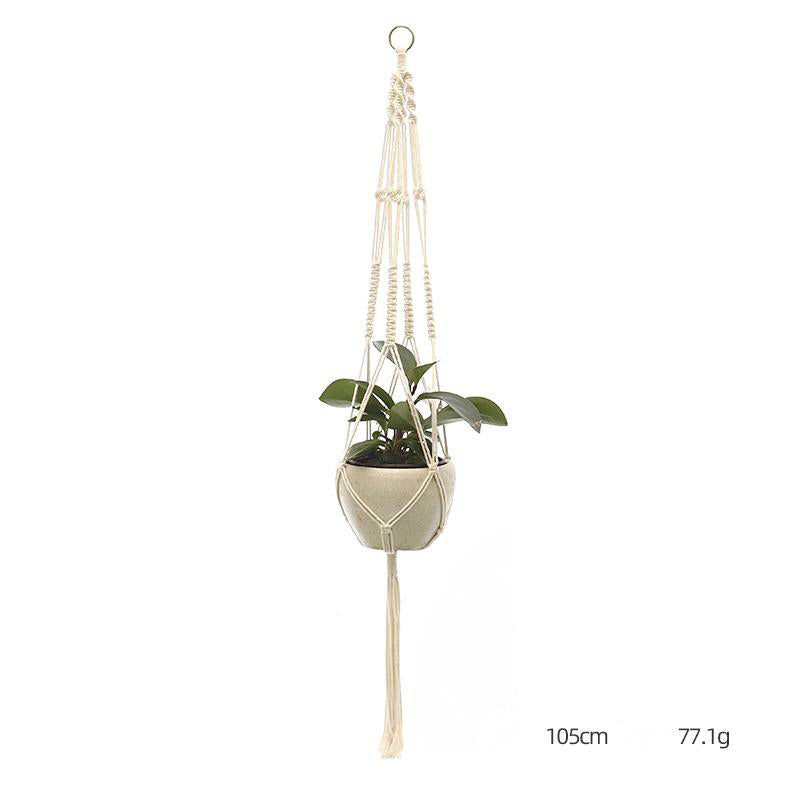 Custom Hand-Knitted Hanging Flowerpot Net Bag