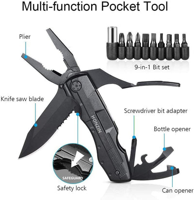 Coltello Multiuso,Utensile Multiuso in Acciaio Inossidabile Adatto per Il Campeggio, Escursioni E All'Aperto