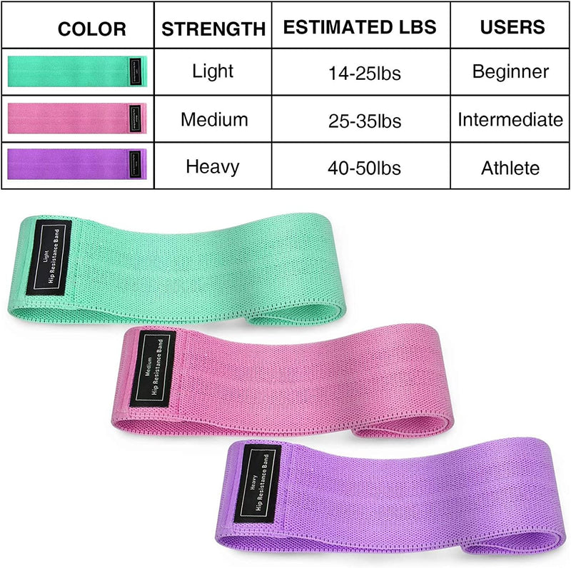 Elastici Fitness, (3 Pezzi) Bande Di Resistenza Fitness Con Diversi Livelli Di Resistenza,Yoga, Squats,Allenamento Di Forza, Motore Elastico Bodybuilding