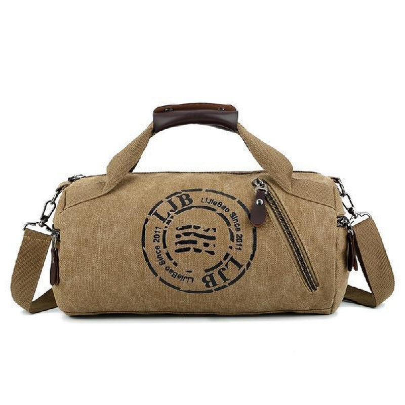 Canvas Large-Capacity Male and Female Students Portable Travel Shoulder Bag Luggage Bag Short-Distance Travel Bag Sports Gym Bag