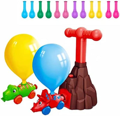 Machinine Giocattolo Giochi per Bambini Auto a Palloncino Gioco Gonfia Palloncino Dinosauro Giochi Educativi Aerodinamica Regalo per Bambini 2-8 Anni