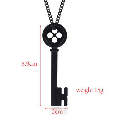 Black Key Pendant Halloween Gift Ornament