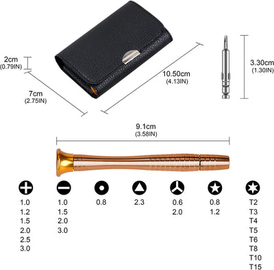 Mini Cacciaviti Kit, Set Cacciaviti Di Precisione Cacciaviti 25 in 1 Kit Riparazione per Occhiali,Smartphone, Ipad,Tablet,Cellulare,Pc, Laptop,Elettronica