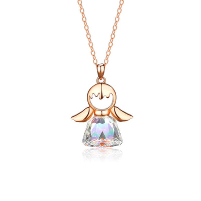 Crystal Little Angel Women'S Necklace