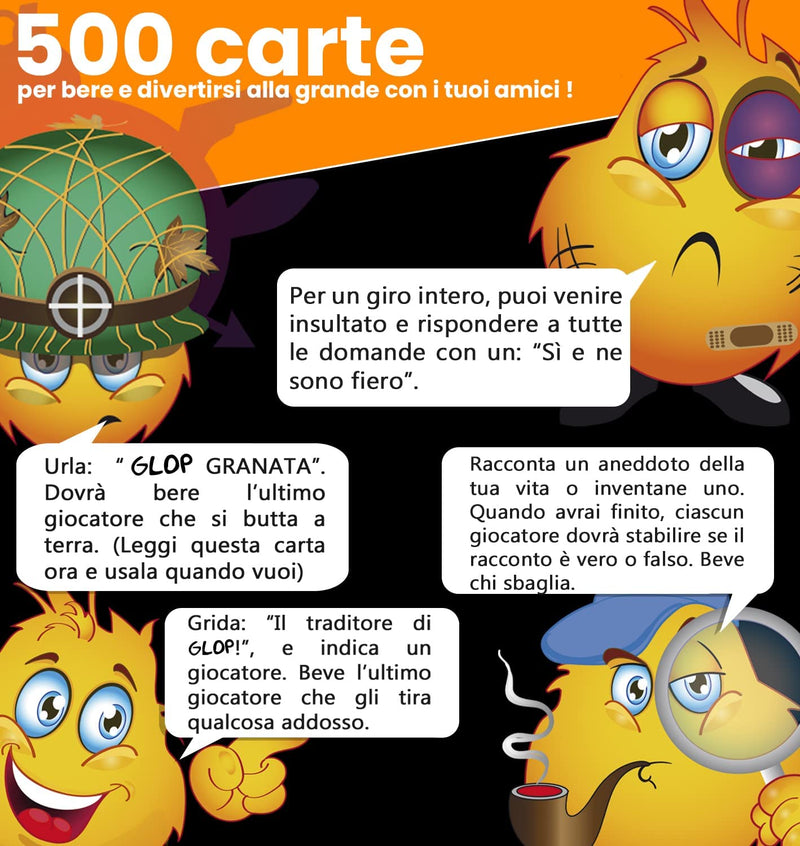 Giochi Alcolici - Probabilmente I Migliori Giochi Da Tavolo Adulti - Giochi per Bere in Italiano - Giochi Di Società per Feste - Gioco Di Carte - Drinking Game - Regali Divertenti - Idee Regalo